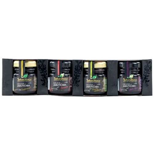 Kit Miniaturas com 4 Geleias de Jabuticaba 50g - Sabarabuçu - Peso total 200g