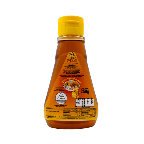 Mel puro de Abelha Florada Silvestre Sítio Ypê Amarelo 250g