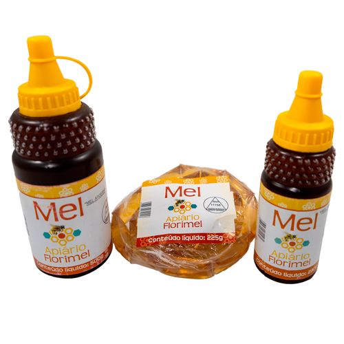 Mel silvestre puro de Bom Despacho - Apiário Florimel - Bisnaga 500g