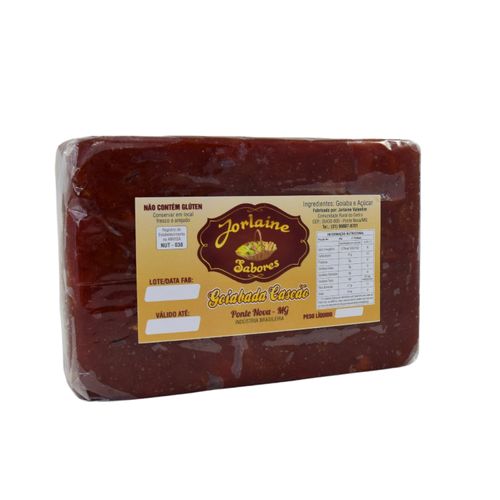 Goiabada cascão em barra - Jorlaine Sabores - 1 kg