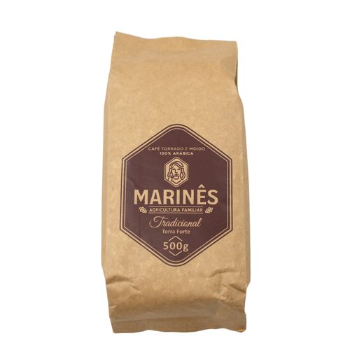 Café tradicional, torra forte, moído 100% arábica - Marinês - 500g