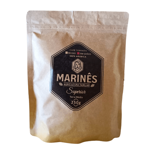 Café superior torra média em grãos 100% arábica - Marinês – 250 g
