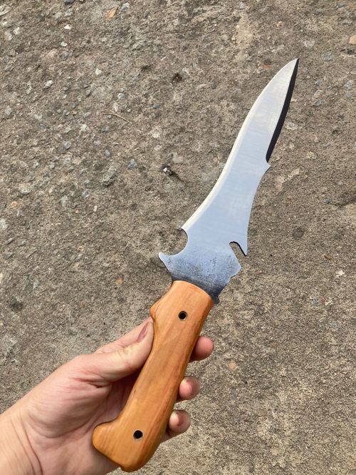 Faca Jack Krauser Artesanal, em aço carbono, fabricada à mão com 11" de lâmina 24cm - Faca Mineira