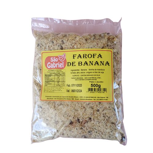 Farofa banana chips sem pimenta - São Gabriel - 500g