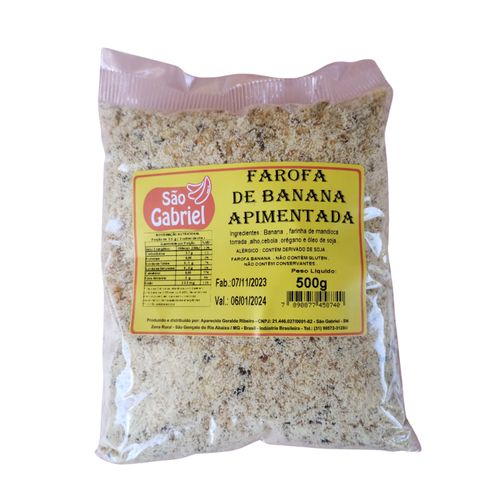 Farofa banana chips com pimenta - São Gabriel - 500g
