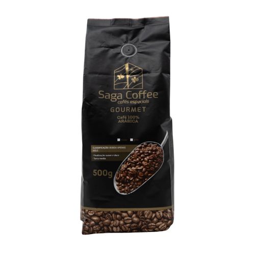 Café Gourmet Torrado e Moído, 100% arábica - Saga Cafés - 500g