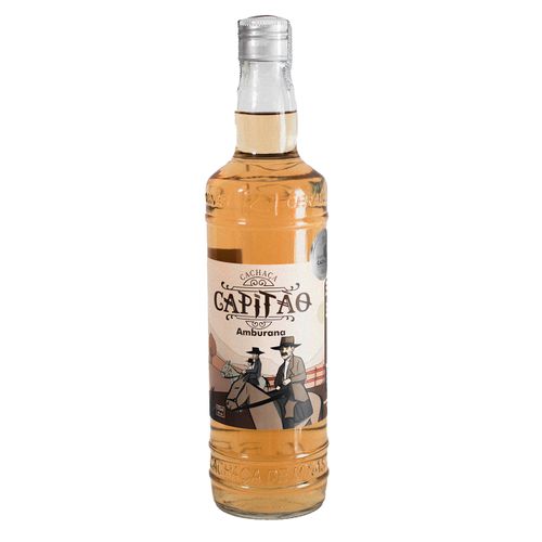 Cachaça de alambique, armazenada em tonéis de amburana - Cachaça Capitão - 670ml PREMIADA