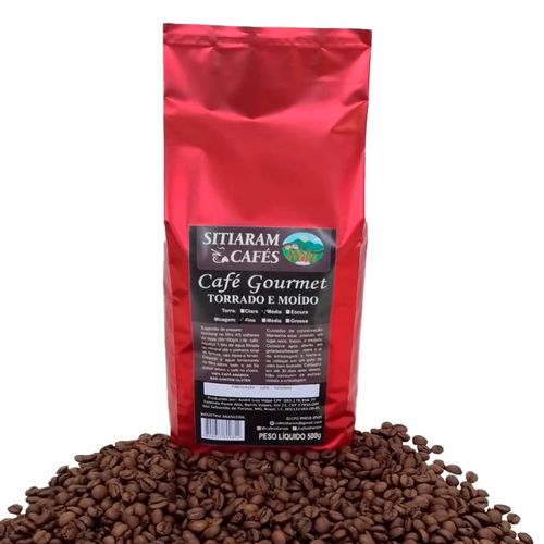 Café Gourmet Suave Artesanal de Minas Torrado em Grãos, 100% arábica - Sitiaram Cafés - 1kg