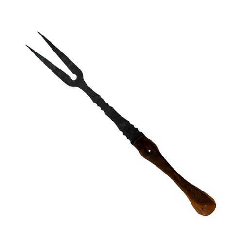 Garfo Artesanal Full Tang, em aço carbono, fabricada à mão com 11" de lâmina 31cm - Faca Mineira