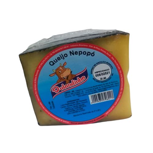 Queijo Nepopó, com linha ténue de carvão vegetal e maturação de 90 a 120 dias - Laticínio Dulandinho - Cunha 240g