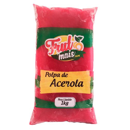Polpa de Fruta do Norte de Minas, Acerola, 100% natural, sabor da fruta - Frutmais - 1kg