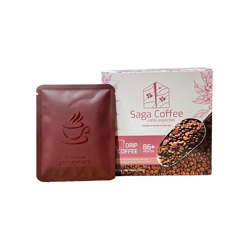 Drip Cofee Torrado e Moído, 100% arábica - Saga Cafés - 100g