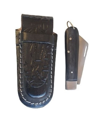 Canivete Artesanal Tradicional Pica Fumo - Lâmina de 3" em Aço Carbono 1084 Feito a mão - Cabo Chifre de Boi - Faca Mineira