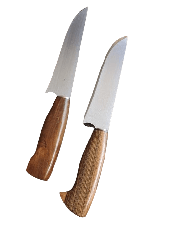 Faca Cheff Integral Artesanal - Para Cozinha - Aço Inox 420 - Faca Mineira