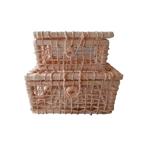 Porta Objetos em Palha - Artesanato Comunidade Capela - kit com 2 peças