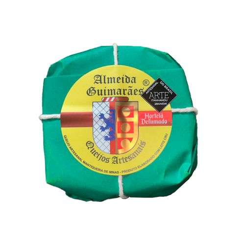 Queijo Artesanal Mantiqueira de Minas Hortelã Defumado - Queijaria Almeida Guimarães - 10Kg