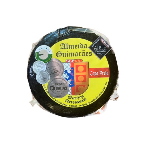Queijo Artesanal Mantiqueira de Minas Capa preta - Queijaria Almeida Guimarães - PREMIADO -  10Kg