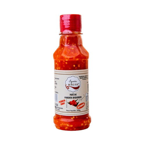 Patê de Pimenta Biquinho Defumado Suave- Iguaria Mineira - 6 unidades de 200g