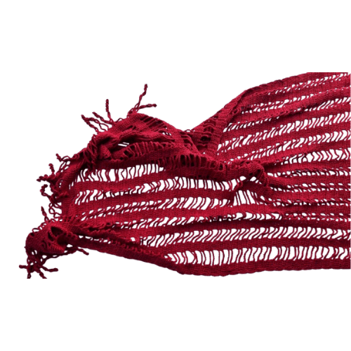 Manta de sofá/Peseira de cama em Crochê na cor Marsala - Modo Crochê - 1 peça
