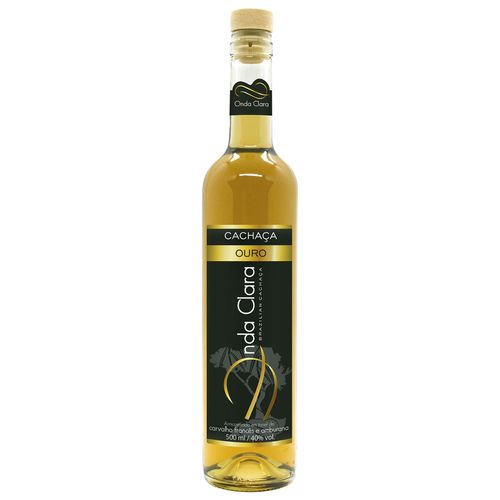 Cachaça Ouro (Carvalho francês e Amburana) - Onda Clara - 500 ml