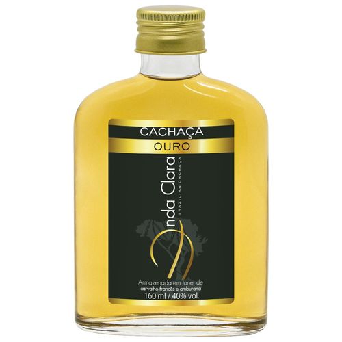 Cachaça Ouro (Carvalho francês e Amburana) - Onda Clara - 160 ml