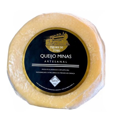 Queijo Minas Artesanal do Entre Serras da Piedade ao Caraça - Queijo Trilhos do Ferro - 5 peças de 700 g cada