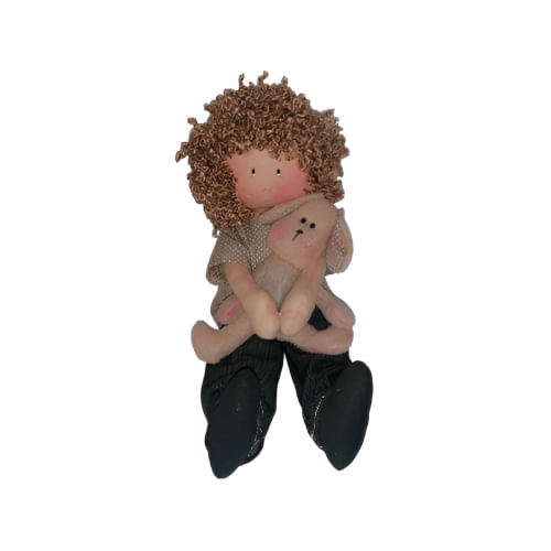 Boneco de Pano "Chiquinho"  - Art & Cia