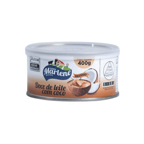 Doce de Leite com Coco Pastoso - Dona Marlene Doces - Unidade de 400g