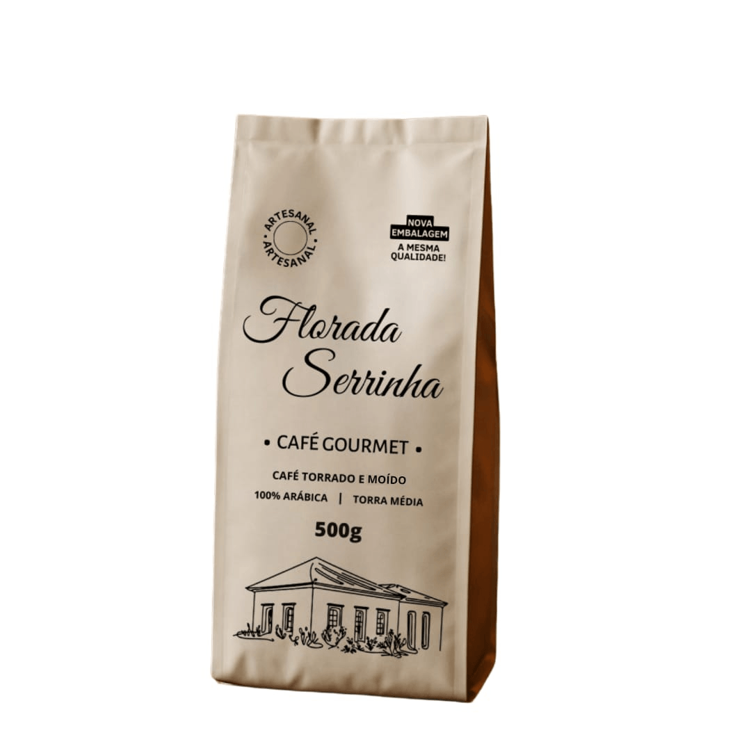 Café Gourmet Torrado e Moído - Florada Serrinha Cafés Especiais - 500g - imagem 1