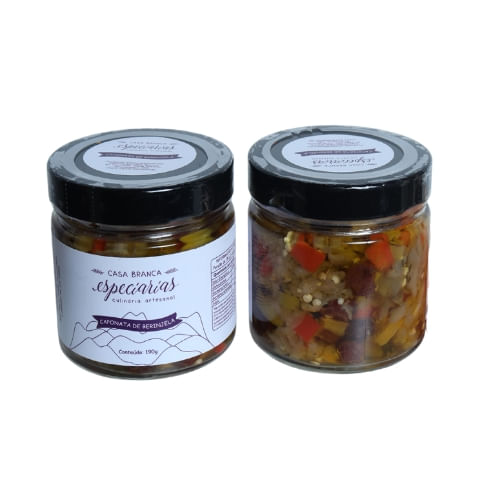 Caponata de Berinjela - Especiarias Casa Branca - Unidade de190g