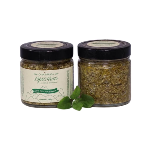Molho Pesto de Manjericão - Especiarias Casa Branca - Unidade de 190g