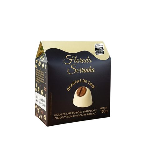 Drágeas de Café Especial com Cobertura de Chocolate Branco - Florada Serrinha Cafés Especiais - 100g