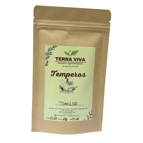 Tomilho Desidratado - Terra Viva - Unidade 25g