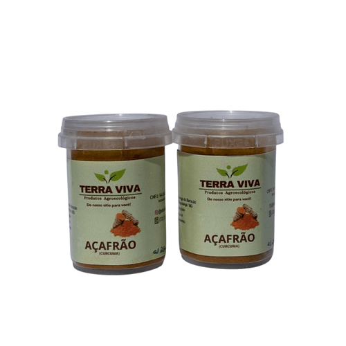 Kit Duplo de Açafrão - Terra Viva - 2 unidades de 50g