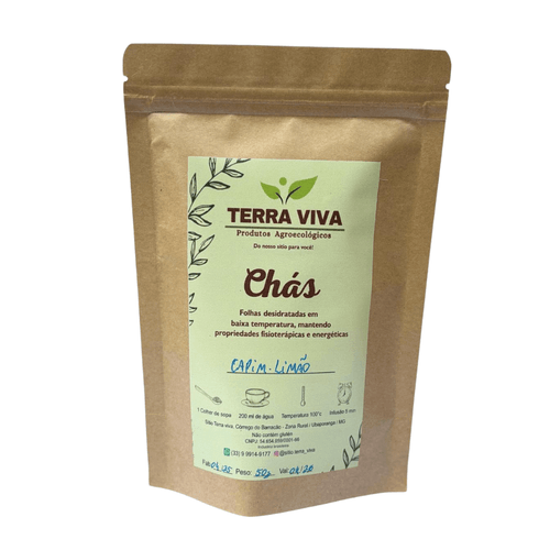 Chá Capim Limão - Terra Viva - Unidade de 50g