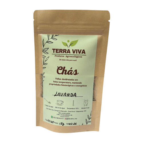Chá de Lavanda - Terra Viva - Unidade de 15g