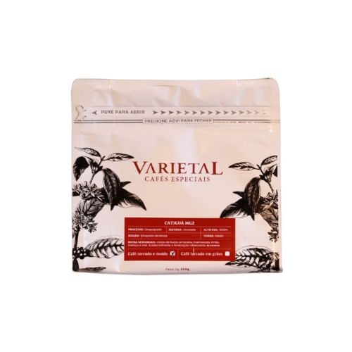 Café Especial Catiguá MG2 Moído - Torra Média  - Café Varietal - 250g