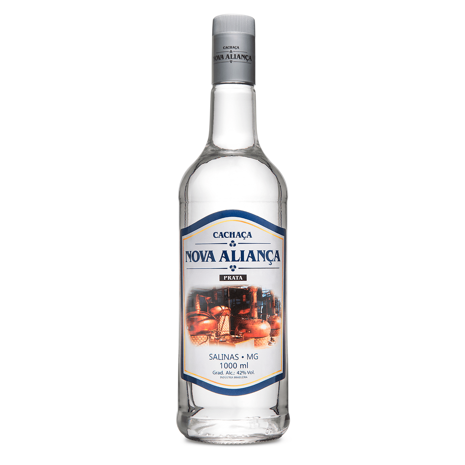 Cachaça de Alambique Nova Aliança Prata - Cachaça Nova Aliança - 1 litro - imagem 1