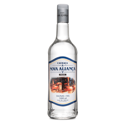 Cachaça de Alambique Nova Aliança Prata - Cachaça Nova Aliança - 1 litro