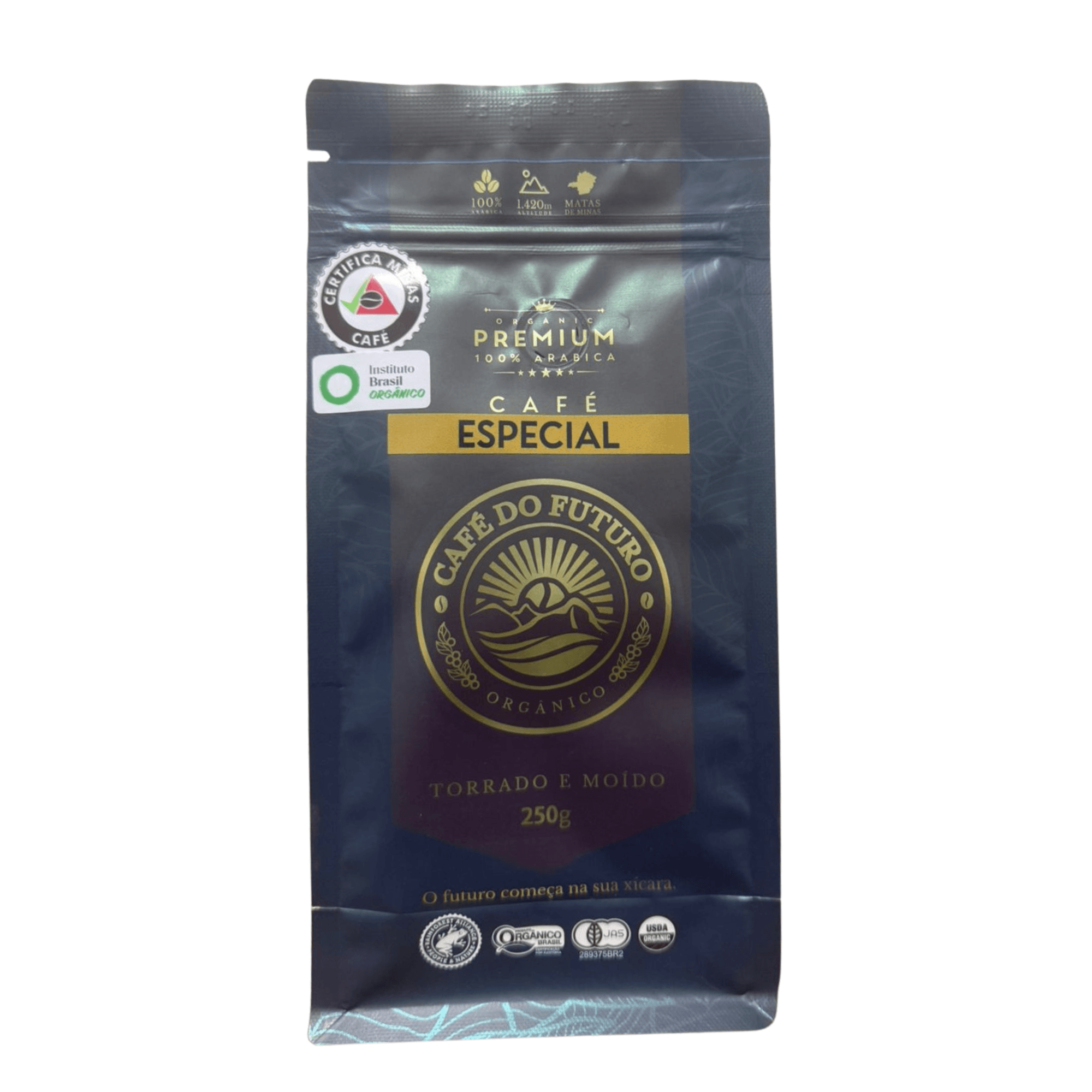 Café Especial Orgânico Torrado e Moído - Torra Média - Café do Futuro - 250g - imagem 1