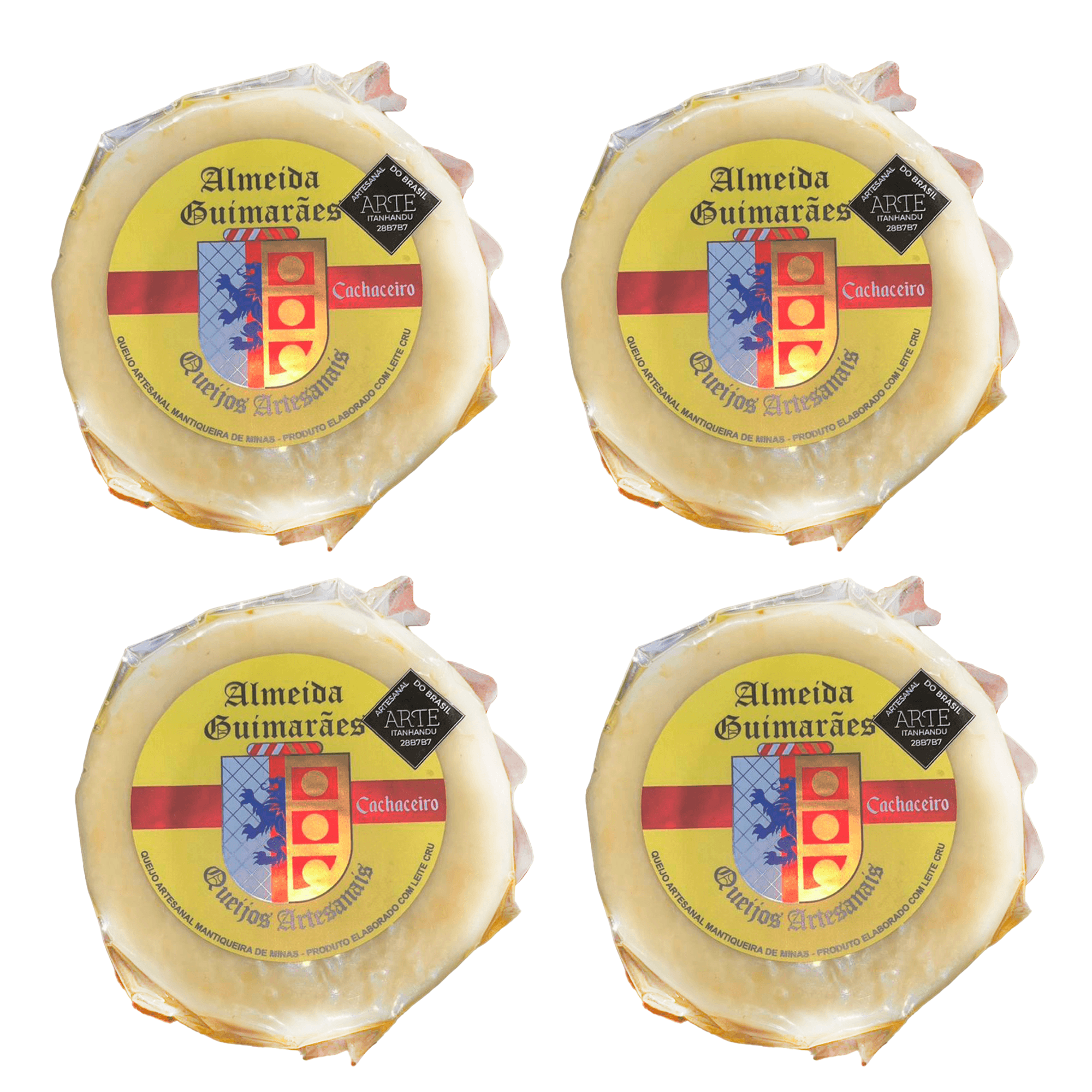Kit Queijo Artesanal Mantiqueira de Minas Cachaceiro - Queijaria Almeida Guimarães - 10Kg ( 20 unidades de 500g cada) - imagem 1
