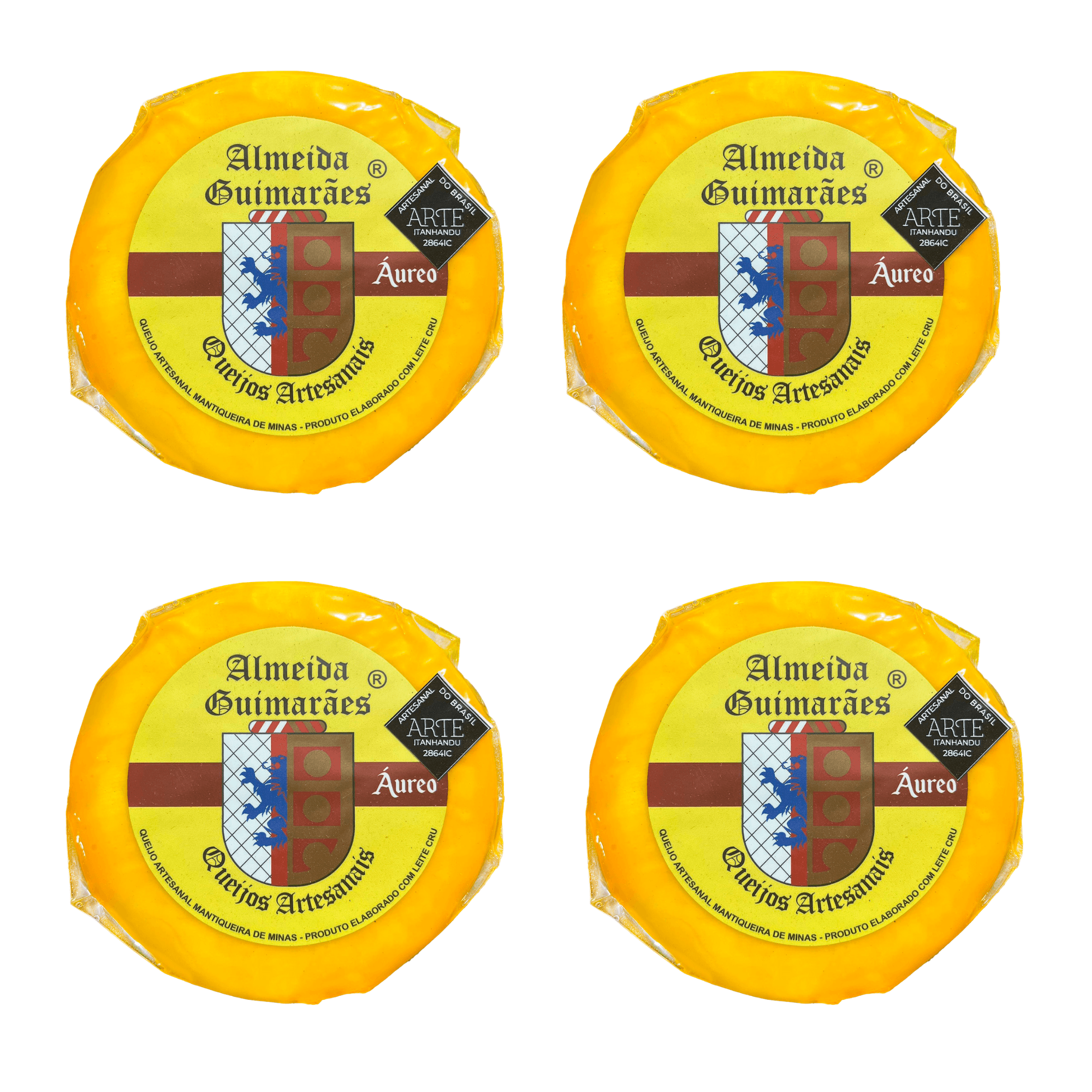 Kit Queijo Artesanal Mantiqueira de Minas Áureo - Queijaria Almeida Guimarães - 10Kg (20 unidades de 500g cada) - imagem 1